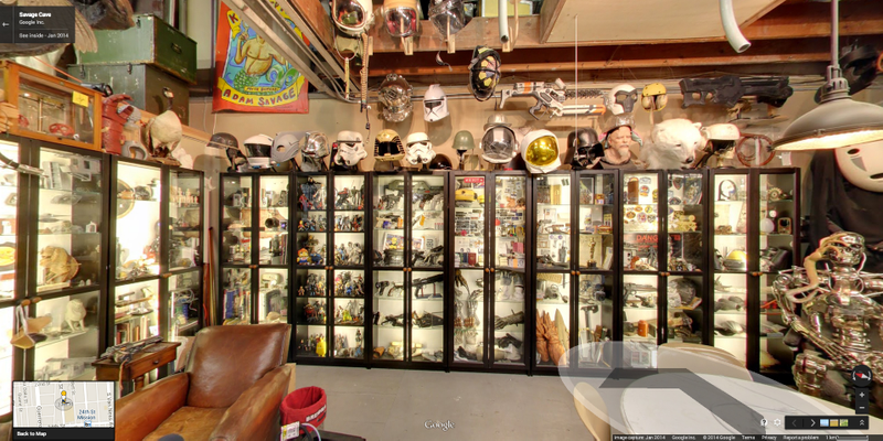 Illustration for article titled Walk Around Adam Savage's Mini-Museum on Google Street View